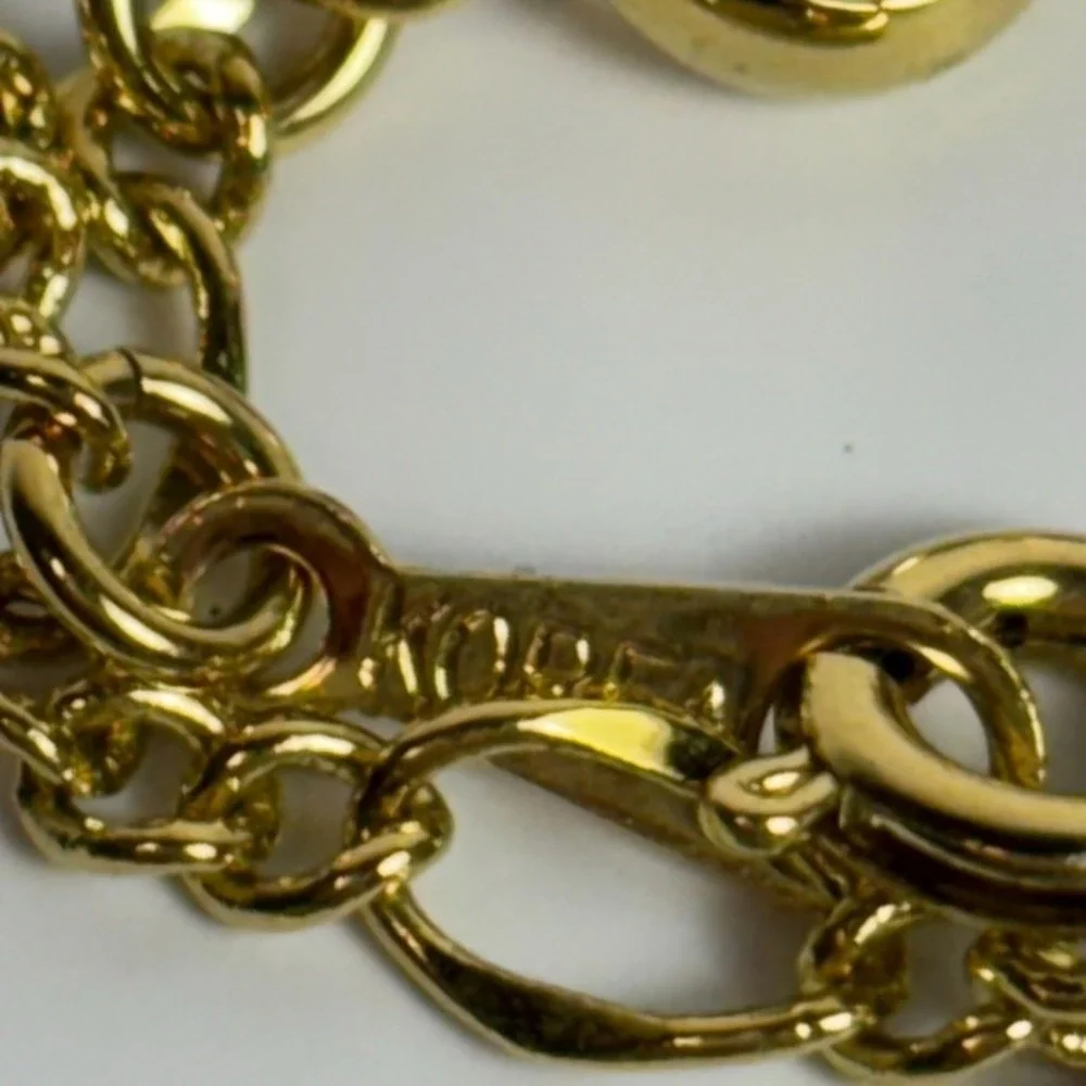 Necklace Captive Pearl Choker Gold Tone Dainty Elegant Piece 16‎ inch